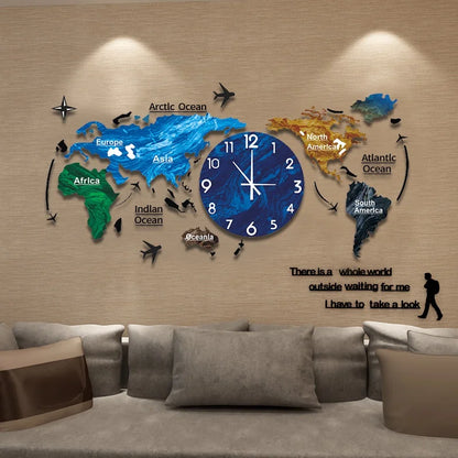 New Hot Unique Acrylic Wall Clock 3D