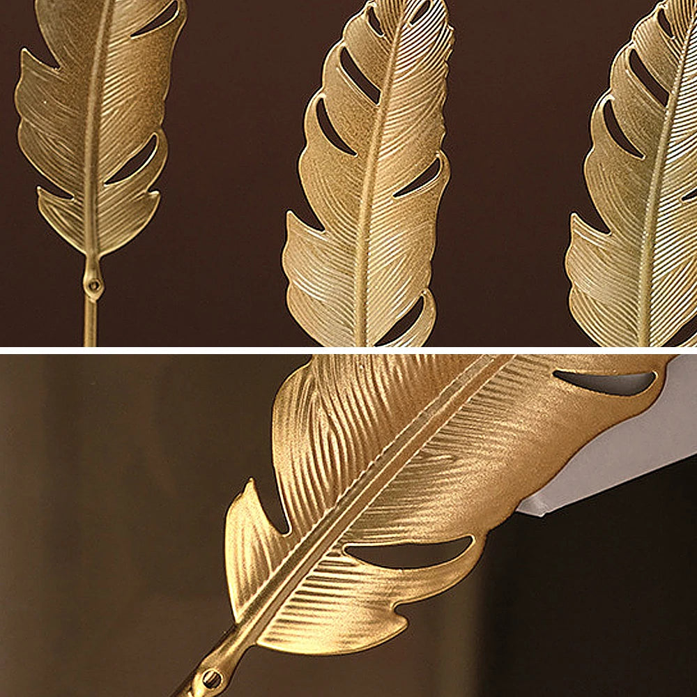 Gold Ginkgo Leaf Crafts Leaves Sculpture