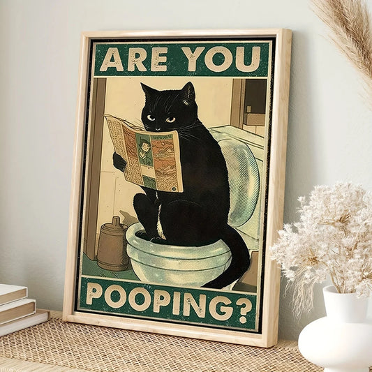 funny animal poster retro art