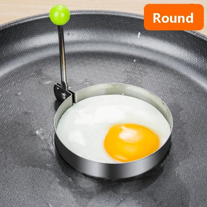 5 Style Stainless Steel Fried Egg Pancake Shaper Kitchen Accessories Gadget Rings Omelette Mold Mould Frying Egg Cooking Tools