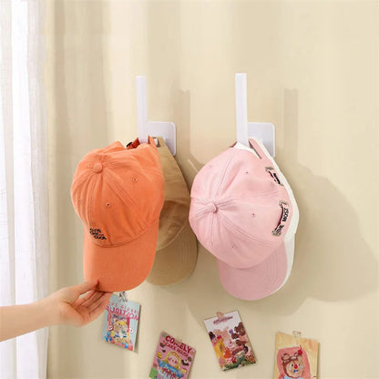 Hat Rack for Baseball Caps Adhesive Hat Hooks