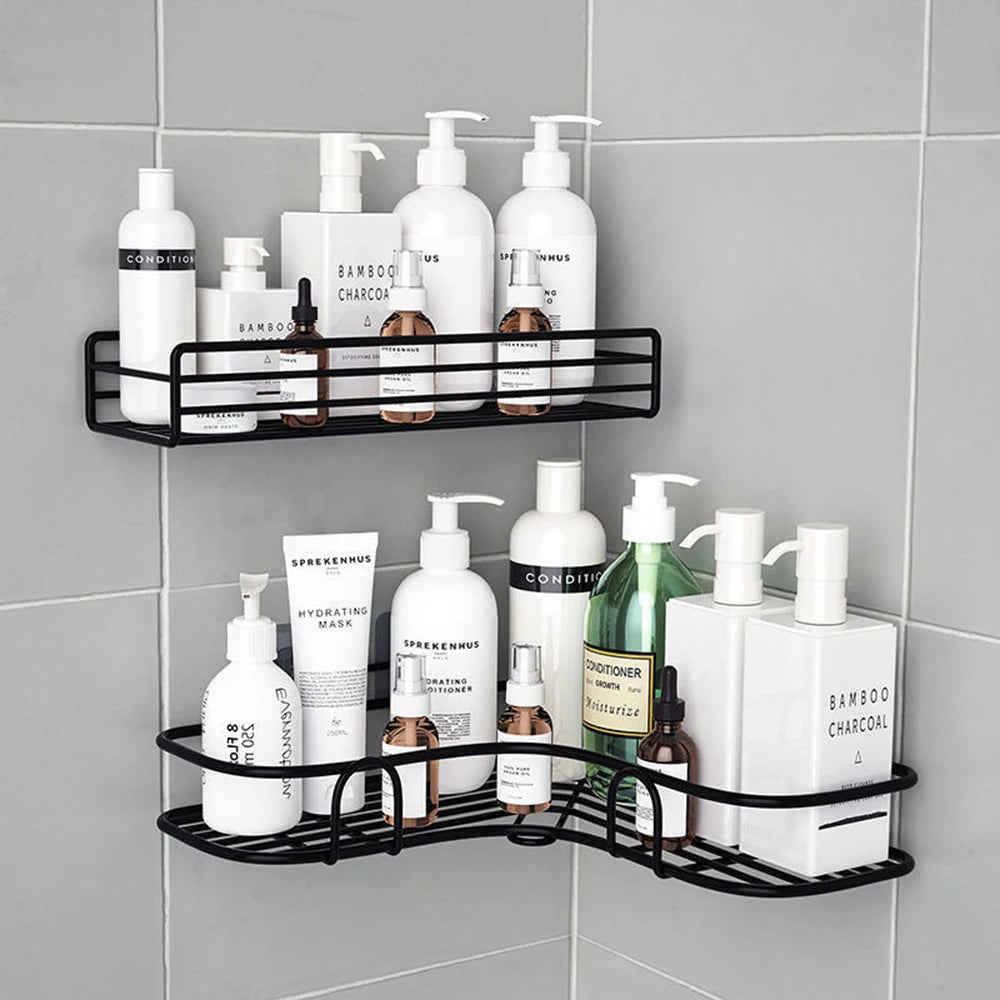 1/2PCS Bathroom Shelf Shower Wall Shampoo