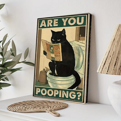 funny animal poster retro art