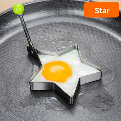 5 Style Stainless Steel Fried Egg Pancake Shaper Kitchen Accessories Gadget Rings Omelette Mold Mould Frying Egg Cooking Tools