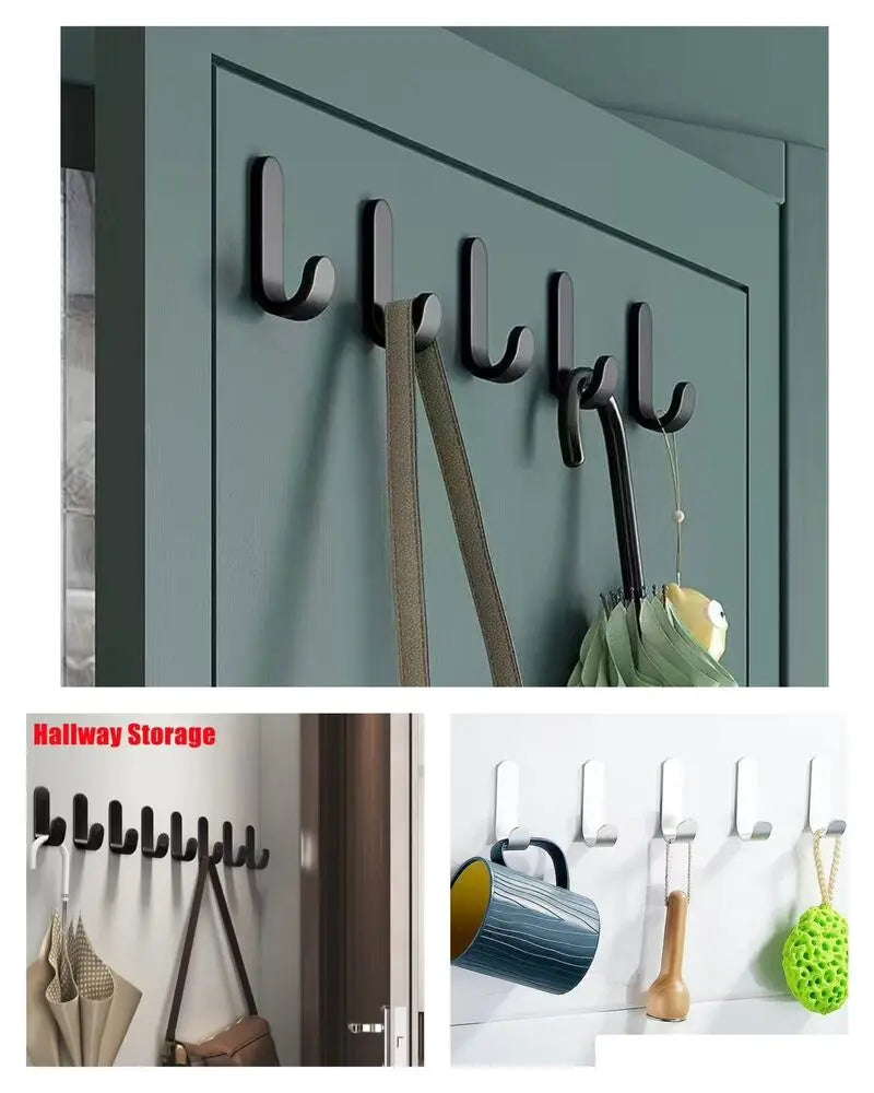 6Pcs Self Adhesive Strong Wall Hooks