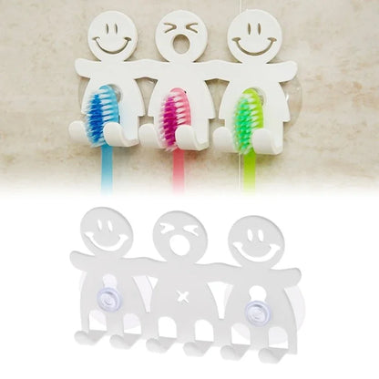 1Pc Toothbrush Holder Wall Mounted Suction